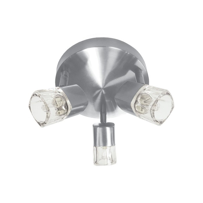 NETTO ΦΩΤΙΣΤΙΚΟ ΟΡΟΦΗΣ ΝΙΚΕΛΙΟ ΜΑΤ ΜΕΤΑΛΛΙΚΟ ΣΥΜΒΑΤΙΚΟ 3ΧG9 IP20 Φ170Χ105mm