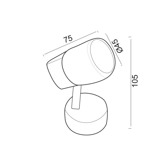 SPOT GLASS G9 GAB NAPLES