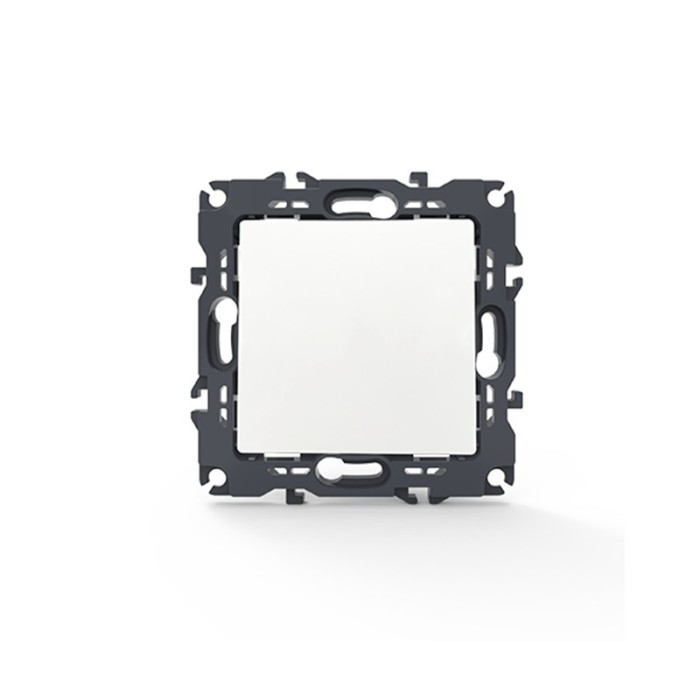 PRIME 1 GANG 1 WAY SWITCH SCREWLESS 1P 10AX 250VAC IP20 WHITE 