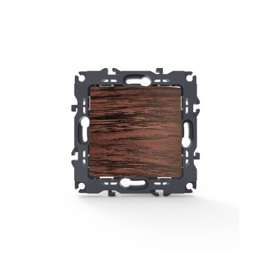 PRIME 1 GANG 1 WAY SWITCH SCREWLESS 1P 10AX 250VAC IP20 WOOD