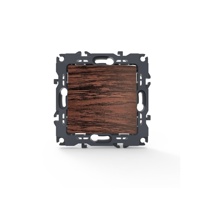 PRIME 1 GANG 1 WAY SWITCH SCREWLESS 1P 10AX 250VAC IP20 WOOD