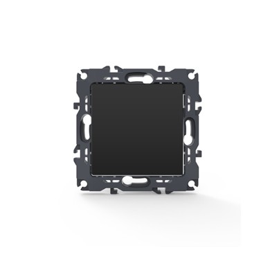 PRIME 1 GANG 2 WAY SWITCH SCREWLESS 1P 10AX 250VAC IP20 MATT ANTHRACITE