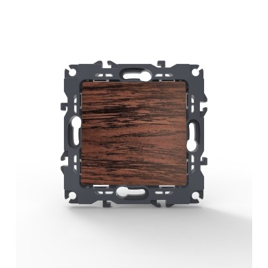 PRIME 1 GANG 2 WAY SWITCH SCREWLESS 1P 10AX 250VAC IP20 WOOD