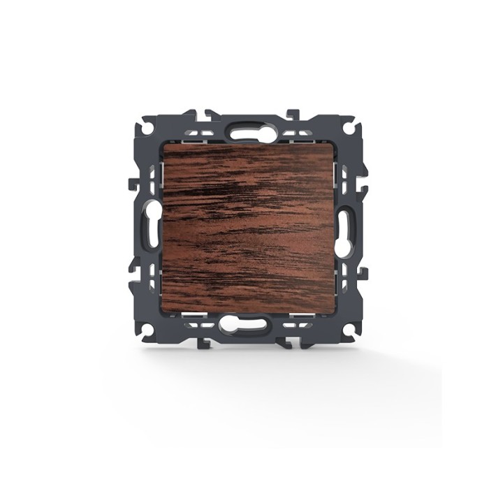 PRIME INTERMEDIATE SWITCH SCREWLESS 1+1P 10AX 250VAC IP20 WOOD