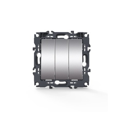 PRIME ΔΙΑΚΟΠΤΗΣ ΤΡΙΠΛΟΣ ΑΠΛΟΣ ΜΕ ΒΙΔΑ ΠΛΑΣΤΙΚΟΣ MAT ΑΛΟΥΜΙΝΙΟ 3P 10AX 250VAC IP20