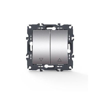 PRIME ΜΠΟΥΤΟΝ ΡΟΛΛΩΝ ΜΕ ΚΛΙΠ ΠΛΑΣΤΙΚΟ MAT ΑΛΟΥΜΙΝΙΟ 2P 10A 250VAC IP20