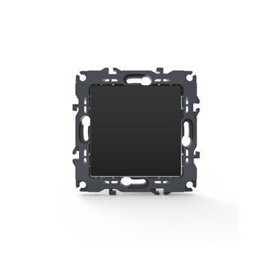 PRIME 1 GANG PUSH BUTTON SWITCH SCREWLESS 1P 10AX 250VAC IP20 MATT ANTHRACITE