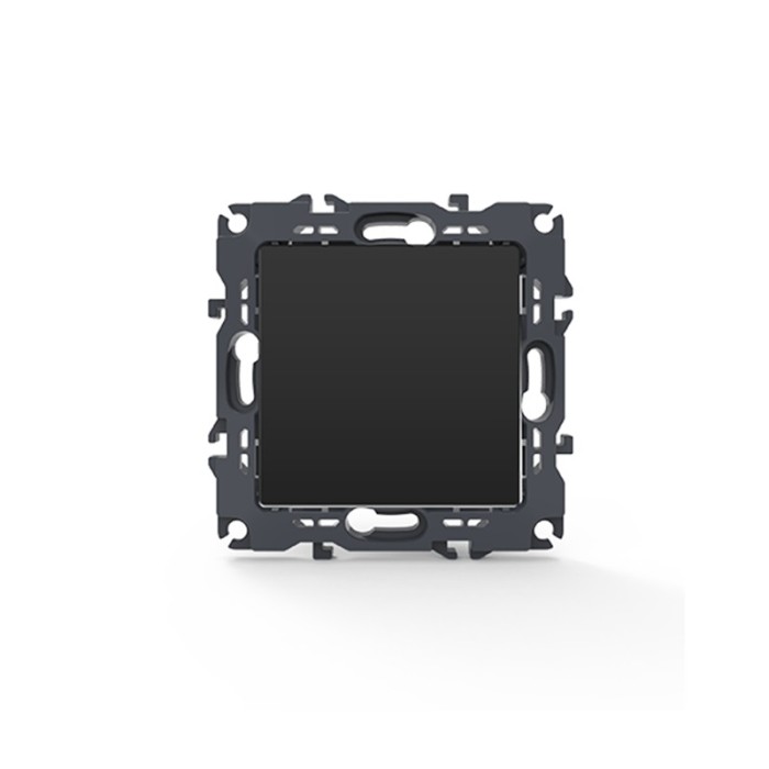 PRIME 1 GANG PUSH BUTTON SWITCH SCREWLESS 1P 10AX 250VAC IP20 MATT ANTHRACITE