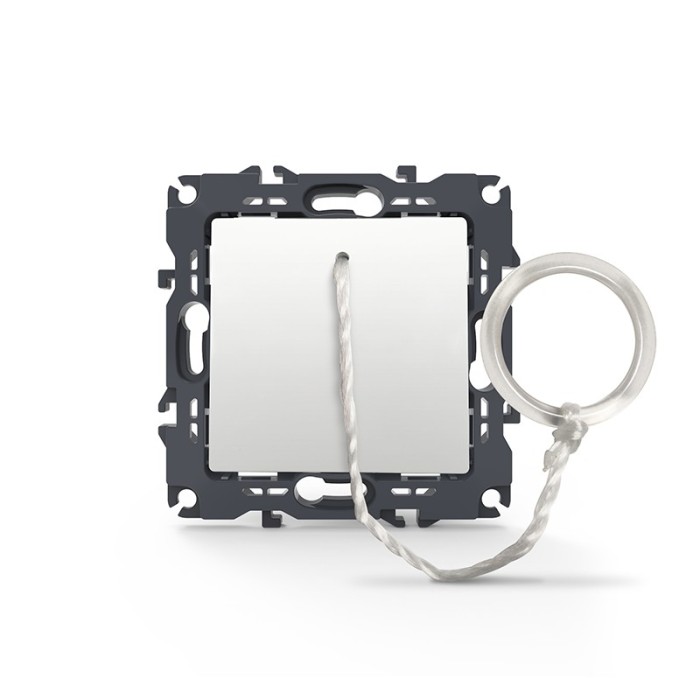 PRIME PUSH BUTTON CORD SWITCH SCREWLESS 1P 10A 250VAC IP20 WHITE