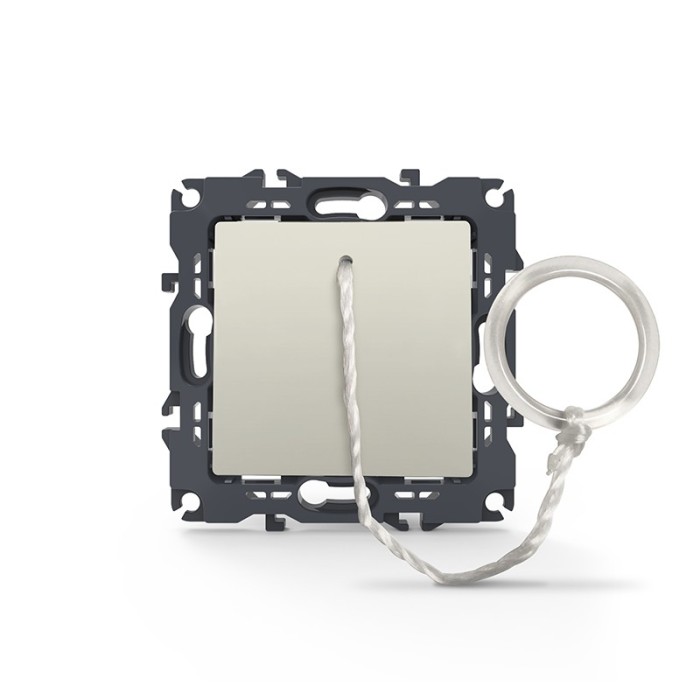 PRIME PUSH BUTTON CORD SWITCH SCREWLESS 1P 10A 250VAC IP20 IVORY