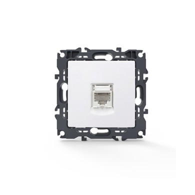 PRIME TELEPHONE SOCKET 1xRJ11 CAT3 IP20 WHITE