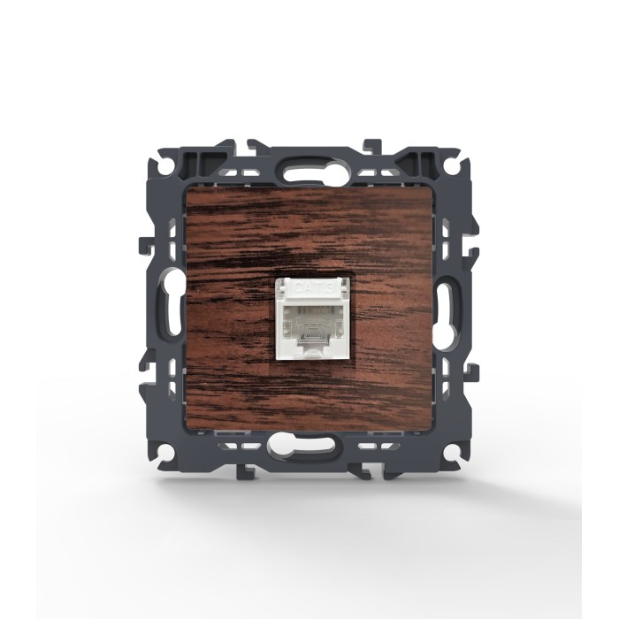 PRIME TELEPHONE SOCKET 1xRJ11 CAT3 IP20 WOOD