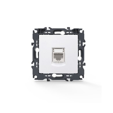 PRIME ΠΡΙΖΑ ΔΙΚΤΥΟΥ ΛΕΥΚΗ 1XRJ45 CAT6 UTP IP20