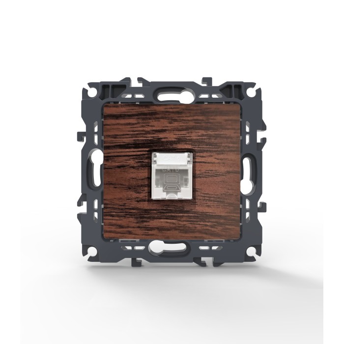 PRIME LAN SOCKET 1xRJ45 CAT6 UTP IP20 WOOD