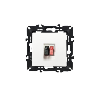 PRIME SINGLE AUDIO SOCKET SCREWLESS 36-230VAC IP20 WHITE