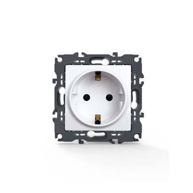 PRIME ΠΡΙΖΑ ΣΟΥΚΟ ΑΣΦΑΛΕΙΑΣ ΛΕΥΚΗ 2P+E 16A 250VAC IP20