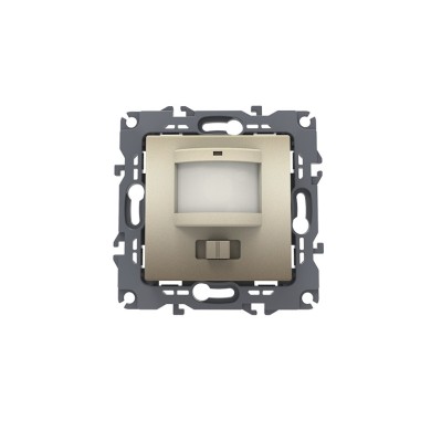 PRIME MOTION SENSOR (L+N) 180-250VAC 400W(40VA) 5-7m 3-7Lux30-260sec IP20 MATT CHAMPAGNE