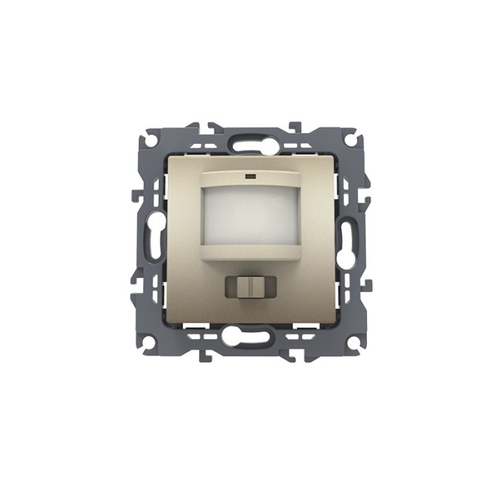 PRIME MOTION SENSOR (L+N) 180-250VAC 400W(40VA) 5-7m 3-7Lux30-260sec IP20 MATT CHAMPAGNE