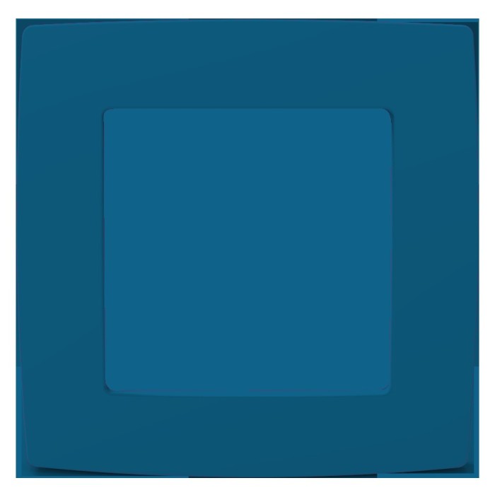 PRIME 1 GANG FRAME IP20 AZURE