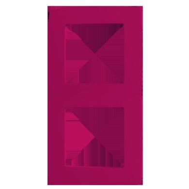 PRIME ΠΛΑΙΣΙΟ 2 ΘΕΣΕΩΝ ΡΟΖ IP20