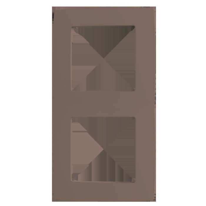 PRIME 2 GANG FRAME IP20 BEIGE