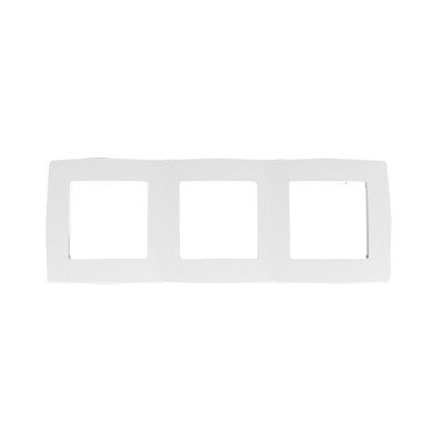 PRIME 3 GANG FRAME IP20 WHITE