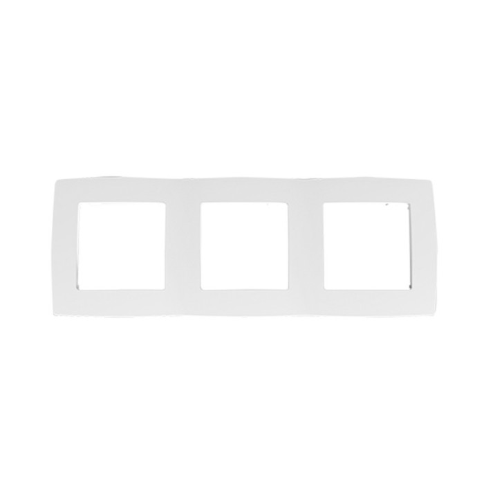 PRIME 3 GANG FRAME IP20 WHITE