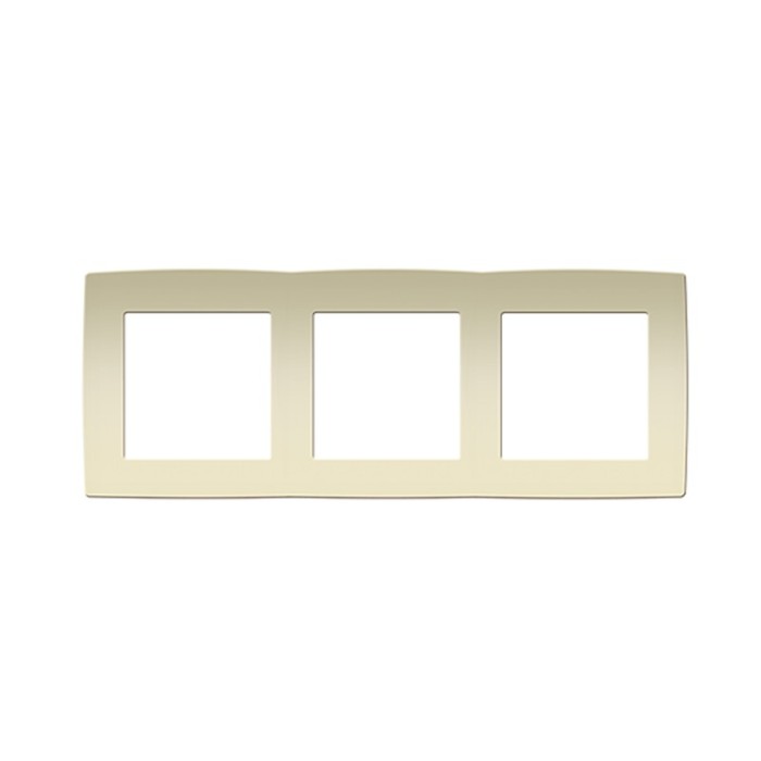 PRIME 3 GANG FRAME IP20 IVORY