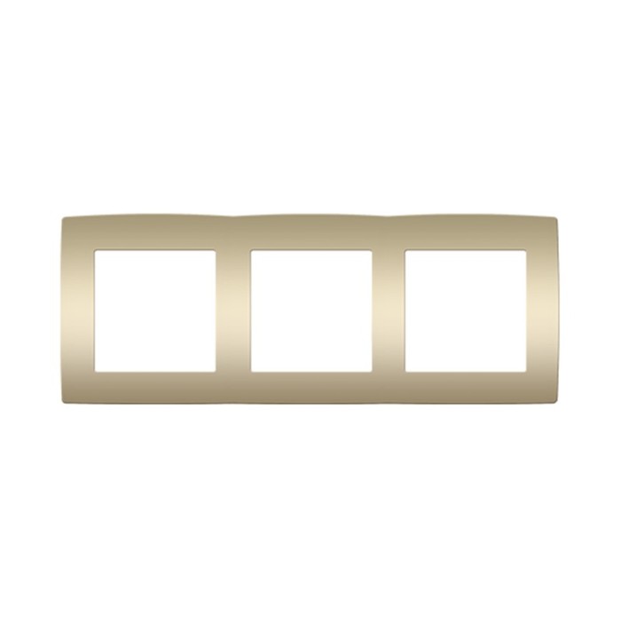 PRIME 3 GANG FRAME IP20 MATT CHAMPAGNE
