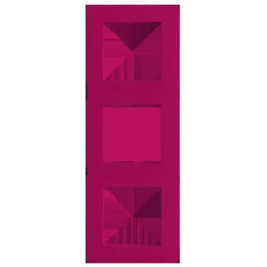 PRIME 3 GANG FRAME IP20 PINK
