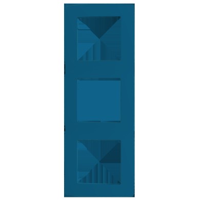 PRIME 3 GANG FRAME IP20 AZURE
