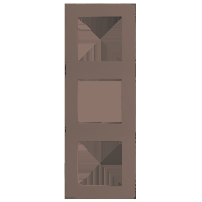 PRIME 3 GANG FRAME IP20 BEIGE