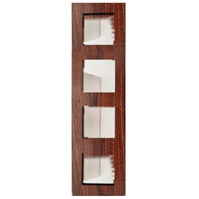 PRIME 4 GANG FRAME IP20 WOOD