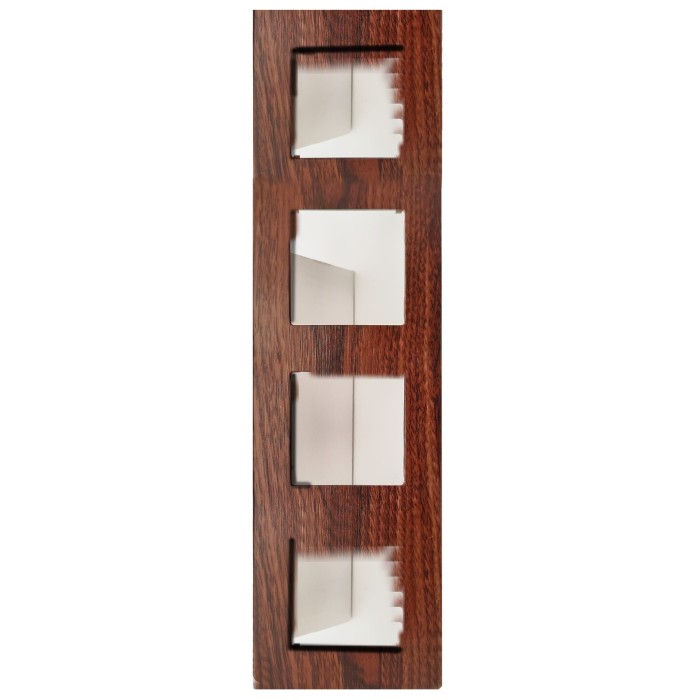 PRIME 4 GANG FRAME IP20 WOOD