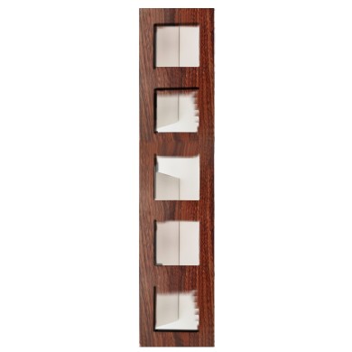 PRIME 5 GANG FRAME IP20 WOOD