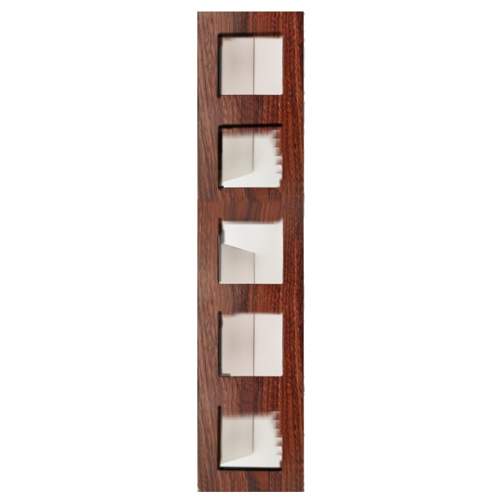 PRIME 5 GANG FRAME IP20 WOOD