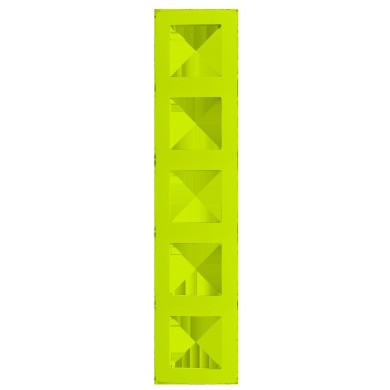 PRIME 5 GANG FRAME IP20 LIGHT GREEN
