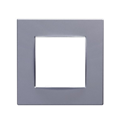 PRIME 1 GANG FRAME CLASSIC IP20 MAT ALUMINIUM