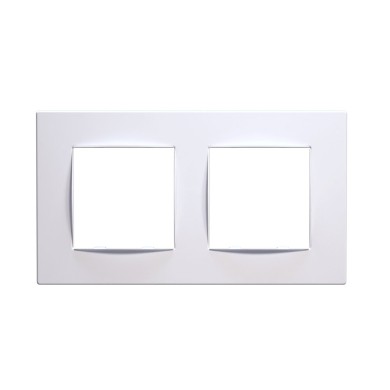 PRIME 2 GANG FRAME CLASSIC IP20 WHITE