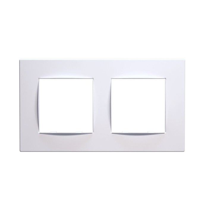 PRIME 2 GANG FRAME CLASSIC IP20 WHITE