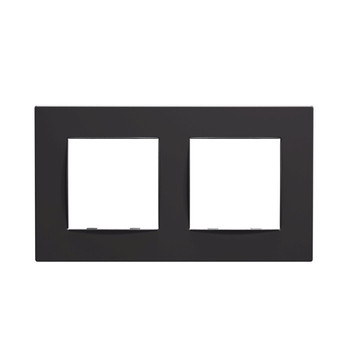 PRIME 2 GANG FRAME CLASSIC IP20 MAT ANTHRACITE