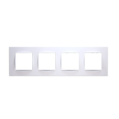 PRIME 4 GANG FRAME CLASSIC IP20 WHITE
