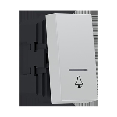 MODYS PUSH BUTTON SWITCH WITH INDICATOR & SYMBOL BELL IVORY 1 M. 1P 10A 250VAC IP20 