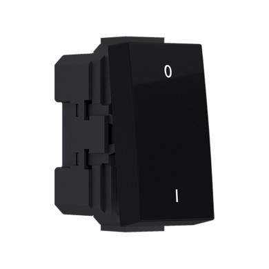 MODYS 2-POLE SWITCH (0-1) MATT BLACK 1 M. 2P 10AX 250VAC IP20 