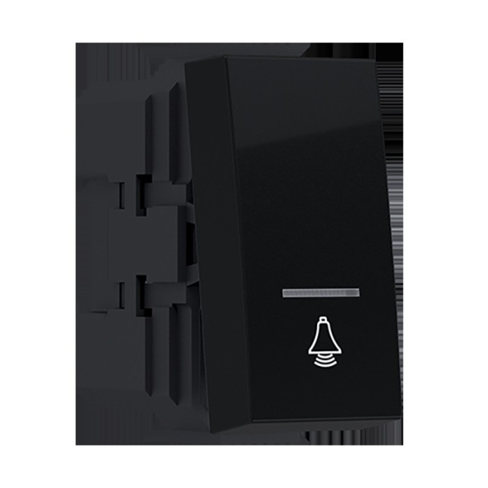 MODYS ΜΠΟΥΤΟΝ ΜΕ ΕΝΔΕΙΞΗ & ΣΥΜΒΟΛΟ ΚΟΥΔΟΥΝΙ ΜΑΥΡΟ ΜΑΤ 1P 10A 250VAC IP20 