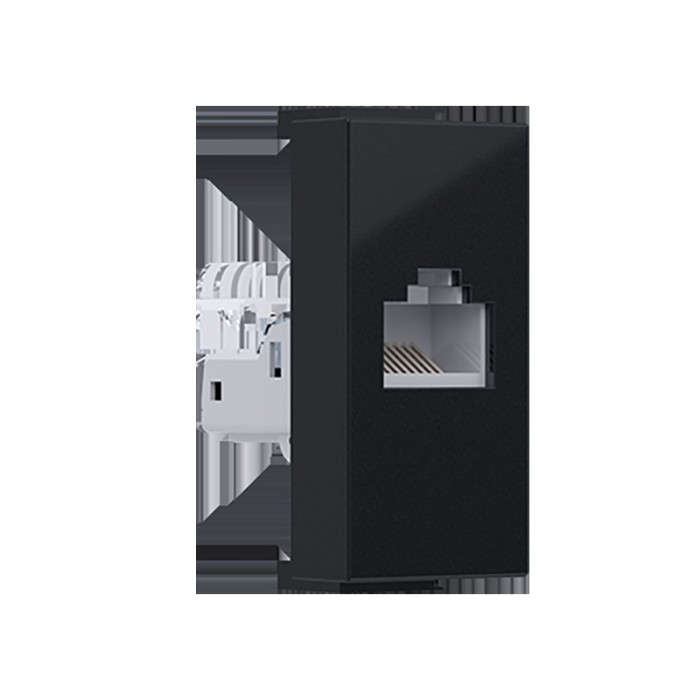 MODYS ΠΡΙΖΑ ΔΙΚΤΥΟΥ ΜΑΥΡΗ ΜΑΤ RJ45 CAT.5E IP20 ΧΩΡΙΣ ΘΩΡΑΚΙΣΗ