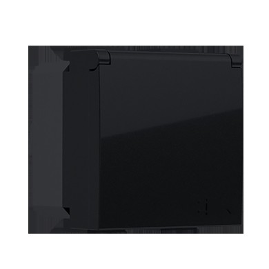 MODYS ΠΡΙΖΑ ΣΟΥΚΟ ΚΑΠΑΚΙ ΜΑΥΡΗ ΜΑΤ 2P+E 16A 250VAC IP20