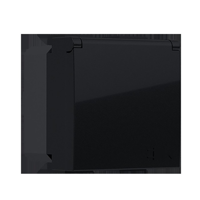 MODYS ΠΡΙΖΑ ΣΟΥΚΟ ΚΑΠΑΚΙ ΜΑΥΡΗ ΜΑΤ 2P+E 16A 250VAC IP20