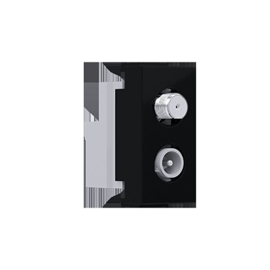 MODYS ΠΡΙΖΑ ΤΗΛΕΟΡΑΣΗΣ SAT ΤV-R ΔΙΕΛΕΥΣΗΣ ΜΑΥΡΗ ΜΑΤ IP20