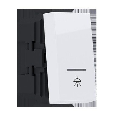 MODYS PUSH BUTTON SWITCH WITH INDICATOR & SYMBOL LIGHT WHITE 1 M. 1P 10A 250VAC IP20 